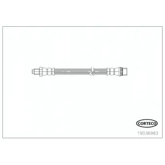 Flexible de frein CORTECO 19036983