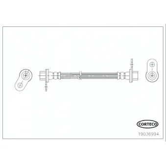 Flexible de frein CORTECO 19036994