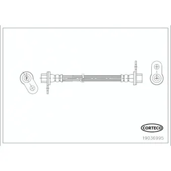 Flexible de frein CORTECO 19036995