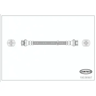 Flexible de frein CORTECO 19036997