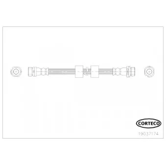Flexible de frein CORTECO 19037174