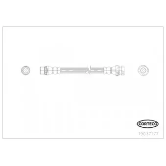 Flexible de frein CORTECO 19037177