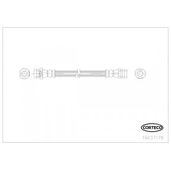 Flexible de frein CORTECO 19037178