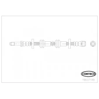 Flexible de frein CORTECO 19037199
