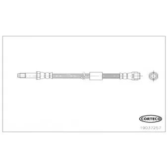 Flexible de frein CORTECO 19037257