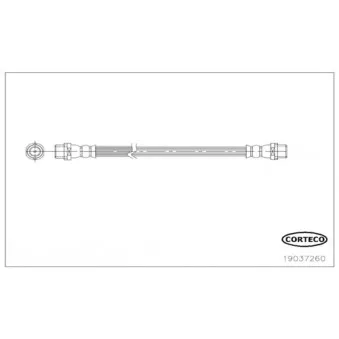Flexible de frein CORTECO 19037260
