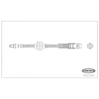 Flexible de frein CORTECO 19037261