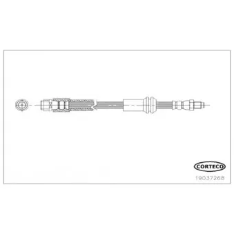 Flexible de frein CORTECO 19037268