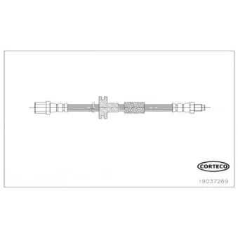 Flexible de frein CORTECO 19037269