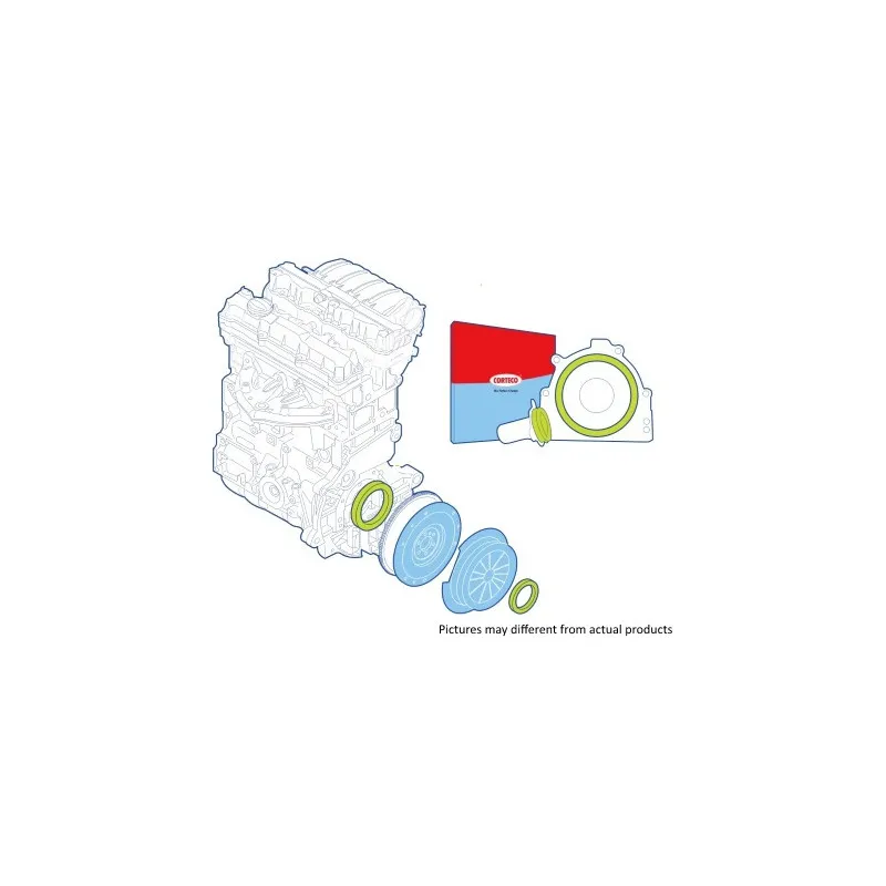 Kit de bagues d'étanchéité, embrayage CORTECO 19135706