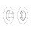 Jeu de 2 disques de frein arrière FERODO DDF066 - Visuel 2