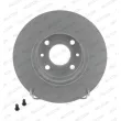 Jeu de 2 disques de frein arrière FERODO DDF066C - Visuel 1