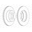 Jeu de 2 disques de frein avant FERODO DDF1005C - Visuel 2