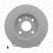 Jeu de 2 disques de frein arrière FERODO DDF1043C - Visuel 1