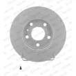 Jeu de 2 disques de frein arrière FERODO DDF1044C - Visuel 1