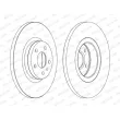 Jeu de 2 disques de frein avant FERODO DDF1057C - Visuel 2