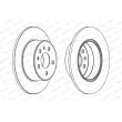 Jeu de 2 disques de frein arrière FERODO DDF1083 - Visuel 2