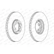 Jeu de 2 disques de frein avant FERODO DDF1112C - Visuel 2