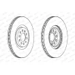 Jeu de 2 disques de frein avant FERODO DDF1118C - Visuel 2