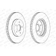 Jeu de 2 disques de frein avant FERODO DDF1125C - Visuel 2