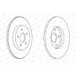 Jeu de 2 disques de frein arrière FERODO DDF1126 - Visuel 2