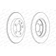 Jeu de 2 disques de frein arrière FERODO DDF1155 - Visuel 2