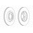 Jeu de 2 disques de frein avant FERODO DDF1164 - Visuel 2