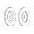 Jeu de 2 disques de frein avant FERODO DDF1171 - Visuel 2