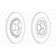Jeu de 2 disques de frein arrière FERODO DDF1181 - Visuel 2