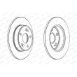 Jeu de 2 disques de frein arrière FERODO DDF1213 - Visuel 2