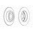 Jeu de 2 disques de frein arrière FERODO DDF1233 - Visuel 2