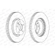 Jeu de 2 disques de frein avant FERODO DDF1254C-1 - Visuel 2