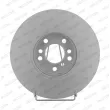Jeu de 2 disques de frein avant FERODO DDF1256C-1 - Visuel 1