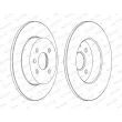 Jeu de 2 disques de frein arrière FERODO DDF1313C - Visuel 2
