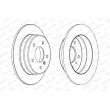 Jeu de 2 disques de frein arrière FERODO DDF1362C - Visuel 2