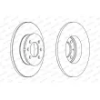 Jeu de 2 disques de frein arrière FERODO DDF1373C - Visuel 2