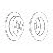 Jeu de 2 disques de frein arrière FERODO DDF1406 - Visuel 2