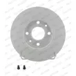 Jeu de 2 disques de frein arrière FERODO DDF140C - Visuel 1
