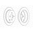 Jeu de 2 disques de frein arrière FERODO DDF1417 - Visuel 3