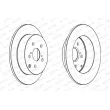 Jeu de 2 disques de frein arrière FERODO DDF1419 - Visuel 2