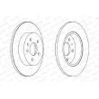 Jeu de 2 disques de frein arrière FERODO DDF1423 - Visuel 2