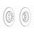 Jeu de 2 disques de frein arrière FERODO DDF1452 - Visuel 2