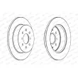 Jeu de 2 disques de frein arrière FERODO DDF1466 - Visuel 2