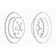 Jeu de 2 disques de frein arrière FERODO DDF1485 - Visuel 2