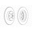 Jeu de 2 disques de frein avant FERODO DDF1502C - Visuel 2