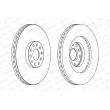 Jeu de 2 disques de frein avant FERODO DDF1504C-1 - Visuel 2