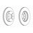 Jeu de 2 disques de frein avant FERODO DDF1529 - Visuel 2