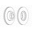 Jeu de 2 disques de frein avant FERODO DDF1554C - Visuel 2