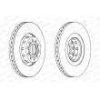 Jeu de 2 disques de frein avant FERODO DDF1563C-1 - Visuel 2