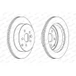 Jeu de 2 disques de frein arrière FERODO DDF1609 - Visuel 2